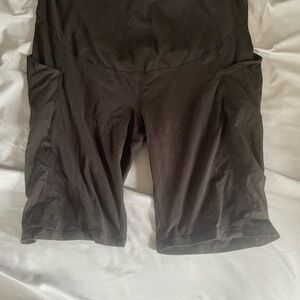 Women's Sleek Black Bike Shorts